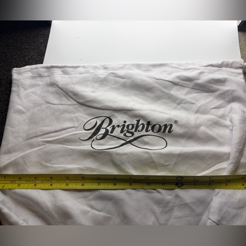Brighton White Dust Bag White, Medium,15x17